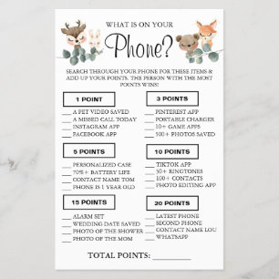 Prospectus 14 Cm X 21,6 Cm Woodland Ce qui est sur votre téléphone Carte de j