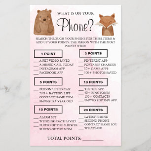 Prospectus 14 Cm X 21,6 Cm Woodland Ce qui est sur votre téléphone Carte de j