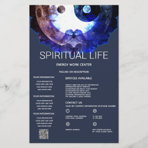 Prospectus 14 Cm X 21,6 Cm Yin Yang Mystique, Service Spirituel Holistique