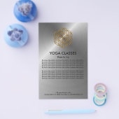 Prospectus 14 Cm X 21,6 Cm Yoga Classes Circulaire (Simple)