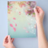 PROSPECTUS 21,6 CM X 24,94 CM ピンクの花びらが舞うオシャレなフライヤー (main)