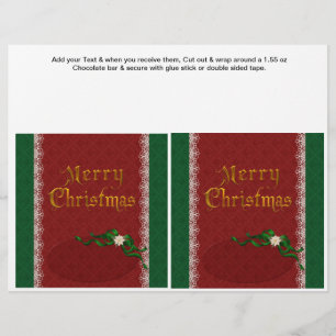 Prospectus 21,6 Cm X 24,94 Cm 2 Emballages de bonbons de Noël personnalisés