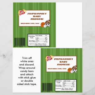 Prospectus 21,6 Cm X 24,94 Cm 2 Hershey's Grand Bar Wrapper All-Star Green