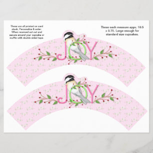 Prospectus 21,6 Cm X 24,94 Cm 2 Joyeux Joyeux Cupcake Personnalisé Enveloppes No