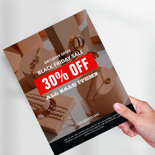 Prospectus 21,6 Cm X 24,94 Cm 4 Photos Black Vendredi Promo produit de vente