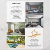 Prospectus 21,6 Cm X 24,94 Cm Accueil À Vendre Immobilier Annonce 2 Photo Côté (Dos)