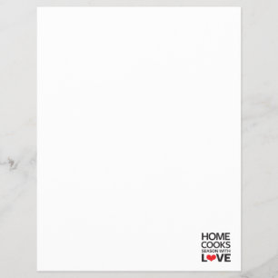 Prospectus 21,6 Cm X 24,94 Cm Accueil Cuisiniers Saison Avec Amour