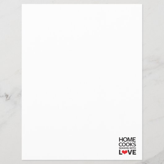 Prospectus 21,6 Cm X 24,94 Cm Accueil Cuisiniers Saison Avec Amour (Devant)