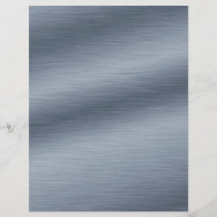 Prospectus 21,6 Cm X 24,94 Cm Acier brossé Élégant Créer Votre Propre Flyer