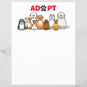 Prospectus 21,6 Cm X 24,94 Cm Adopter un texte animal avec animaux illustrés