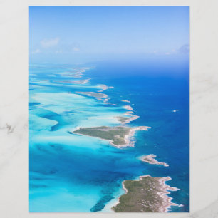 Prospectus 21,6 Cm X 24,94 Cm aérien des Bahamas