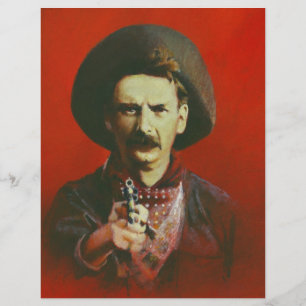 Prospectus 21,6 Cm X 24,94 Cm Affiche de hors-la-loi de l'Ouest sauvage vintage