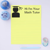 Prospectus 21,6 Cm X 24,94 Cm Affiche de professeur particulier d'école (Simple)