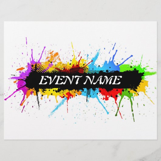 Prospectus 21,6 Cm X 24,94 Cm Affiche de soirée grunge (Devant)