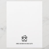 Prospectus 21,6 Cm X 24,94 Cm Agent immobilier juste répertorié Creative (Dos)