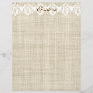 Prospectus 21,6 Cm X 24,94 Cm Ajouter Un Nom Sur Le Linge Et La Dentelle Joli Ci