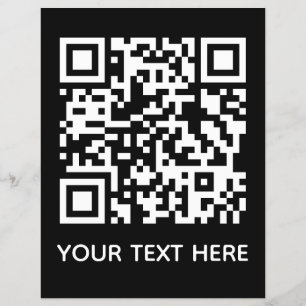 Prospectus 21,6 Cm X 24,94 Cm Ajoutez votre propre texte de code QR Lien de menu