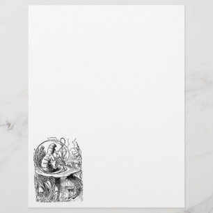 Prospectus 21,6 Cm X 24,94 Cm Alice au Pays des Merveilles Vintage Narguilé Chen