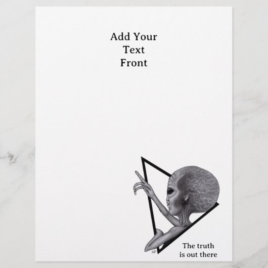 Prospectus 21,6 Cm X 24,94 Cm Alien gris, la vérité est là (Devant)