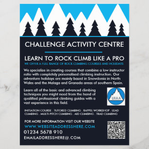 Prospectus 21,6 Cm X 24,94 Cm Alpiniste, Randonnée et Escalade, Circulaire d'ave