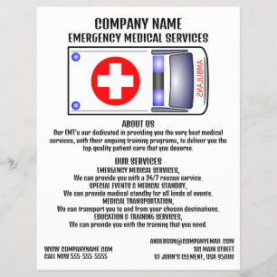 Prospectus 21,6 Cm X 24,94 Cm Ambulance Design, EMT, Paramedic