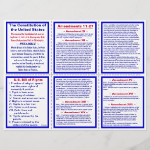 Prospectus 21,6 Cm X 24,94 Cm Amendements des États-Unis 11-27 Brochure sur la p