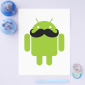 Prospectus 21,6 Cm X 24,94 Cm Android Robot Moustache (Simple)