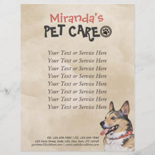 Prospectus 21,6 Cm X 24,94 Cm Animaux de compagnie Grooming assis Bain Chien Bea