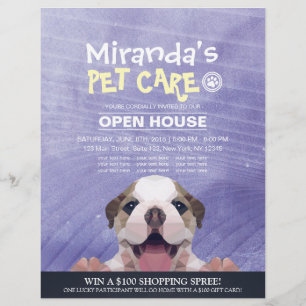 Prospectus 21,6 Cm X 24,94 Cm Animaux de compagnie Grooming Shop Animaux de comp