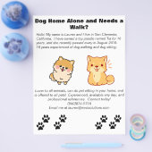 Prospectus 21,6 Cm X 24,94 Cm Animaux domestiques assis et chiens marchant (Simple)