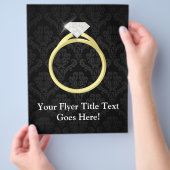 Prospectus 21,6 Cm X 24,94 Cm Anneau diamant solitaire (main)