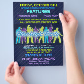 Prospectus 21,6 Cm X 24,94 Cm Annonces d'invitation de la circulaire Blacklight  (main)