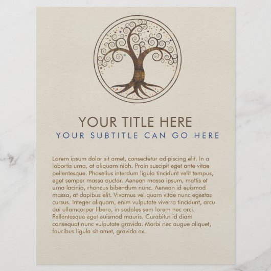 Prospectus 21,6 Cm X 24,94 Cm Arbre spiral de vie - Yggdrasil (Devant)