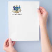 Prospectus 21,6 Cm X 24,94 Cm Armoiries de la ville de Philadelphie (main)