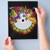 Prospectus 21,6 Cm X 24,94 Cm Arrière - plan de parti (main)