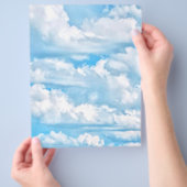 Prospectus 21,6 Cm X 24,94 Cm Arrière - plan Festive Happy Sunny Nuages (main)