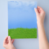 Prospectus 21,6 Cm X 24,94 Cm Arrière - plan Green Grass & Blue Sky (main)