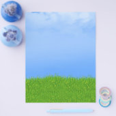Prospectus 21,6 Cm X 24,94 Cm Arrière - plan Green Grass & Blue Sky (Simple)