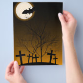 Prospectus 21,6 Cm X 24,94 Cm Arrière - plan Halloween (main)