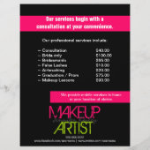 Prospectus 21,6 Cm X 24,94 Cm Artiste maquillage (Dos)