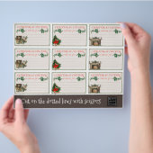 Prospectus 21,6 Cm X 24,94 Cm Assiettes fourrées Coupons de Noël (main)