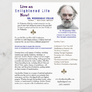 Prospectus 21,6 Cm X 24,94 Cm Auteur Livre d'une feuille Marketing bleu