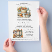 Prospectus 21,6 Cm X 24,94 Cm Automne Anniversaire Tea Party Invitation (main)