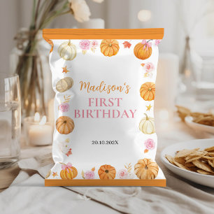 Prospectus 21,6 Cm X 24,94 Cm Automne Automne Citrouille Fille Anniversaire Chip