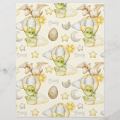 Prospectus 21,6 Cm X 24,94 Cm Baby shower à thème Budget Dinosaur (Dos)