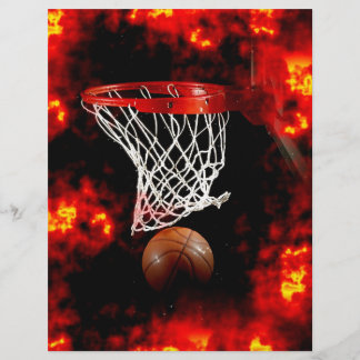 Prospectus 21,6 Cm X 24,94 Cm Balle de basket-ball et circulaire nette
