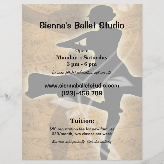 Prospectus 21,6 Cm X 24,94 Cm Ballet (Devant)