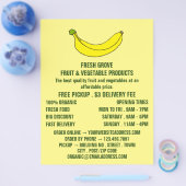 Prospectus 21,6 Cm X 24,94 Cm Banane, Greengrocers Publicité (Simple)
