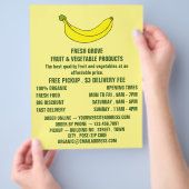 Prospectus 21,6 Cm X 24,94 Cm Banane, Greengrocers Publicité (main)