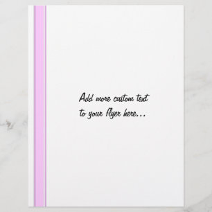 Prospectus 21,6 Cm X 24,94 Cm Bandes roses sur blanc
